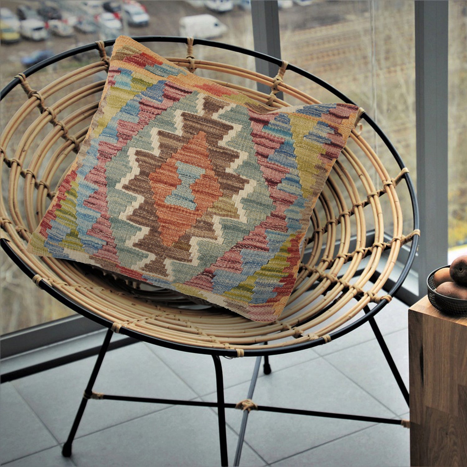 Handmade Kilim Cushion Cover Multi
