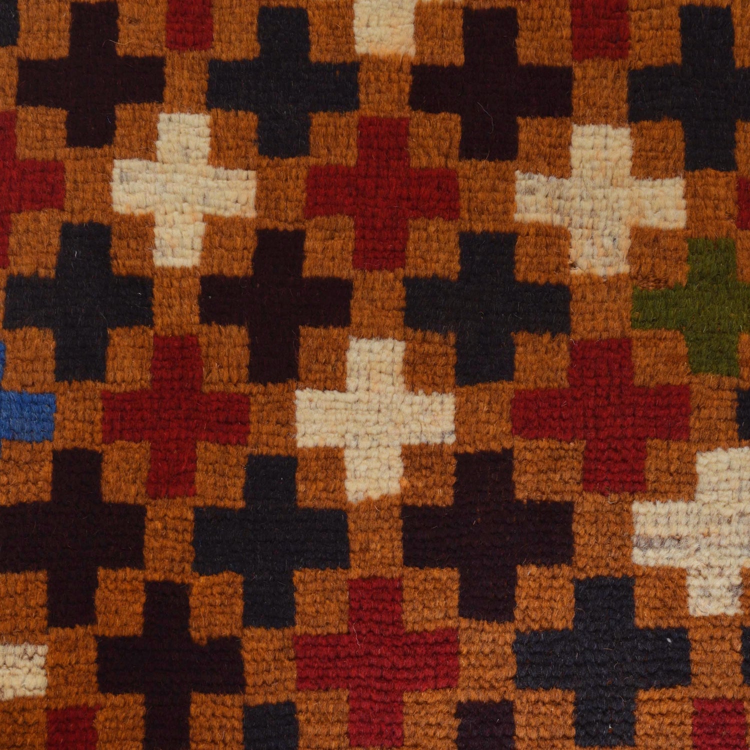 Baluchi Rug Handmade Orange Geometric 3x5 ft