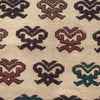 Soumak Kilim Area Rug Handmade White Floral 4x6 ft