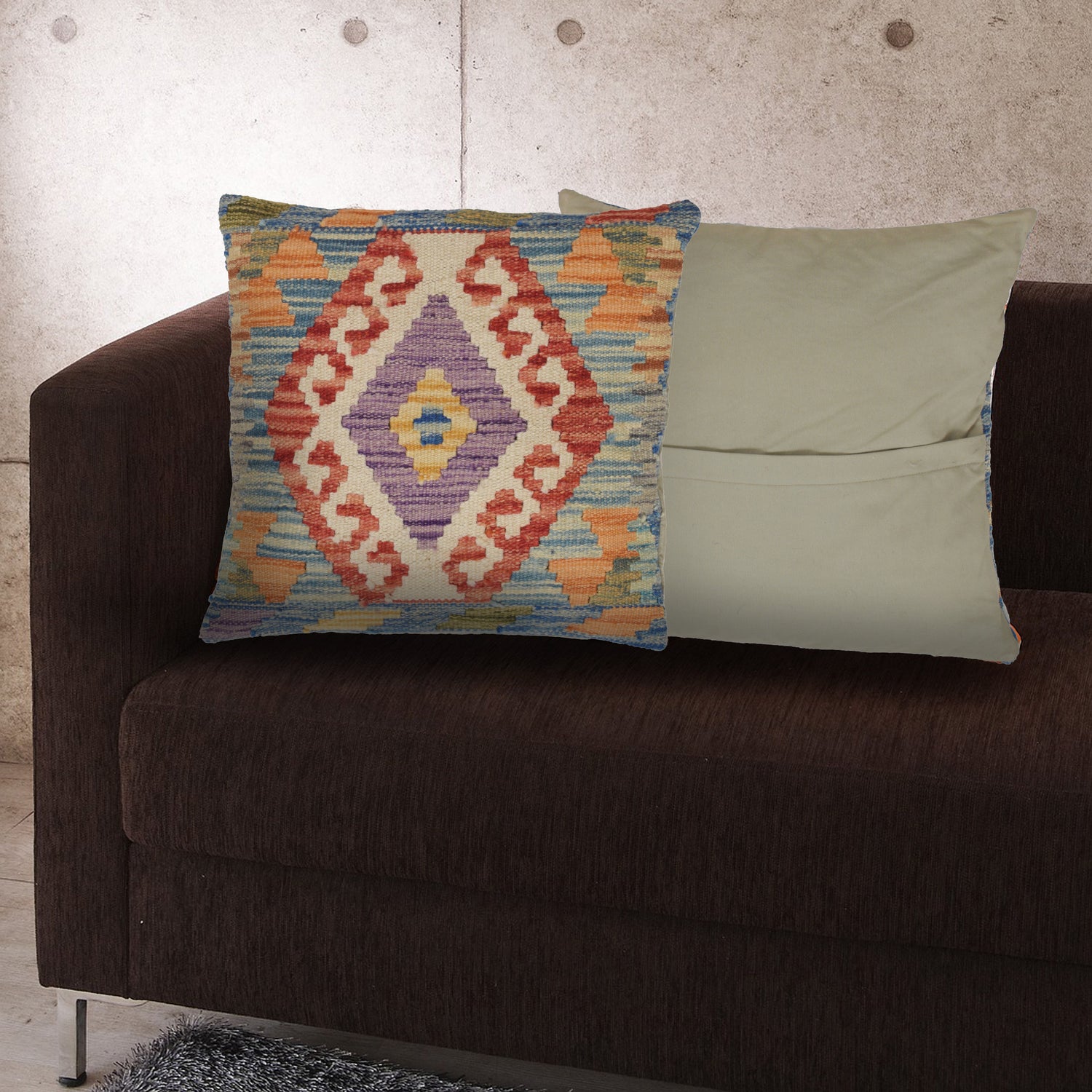 Handmade Kilim Cushion Cover Multi