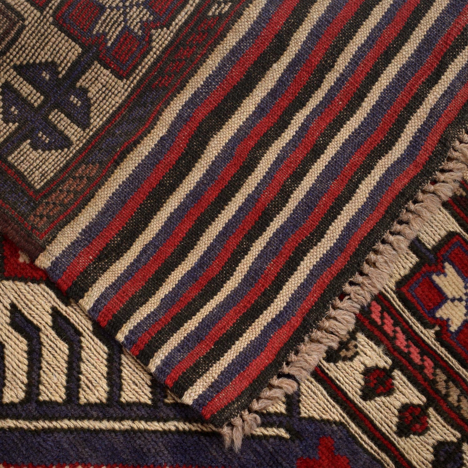Barjasta Area Rug Handmade Beige Floral 4x6 ft