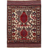 Barjasta Area Rug Handmade Beige Floral 4x6 ft