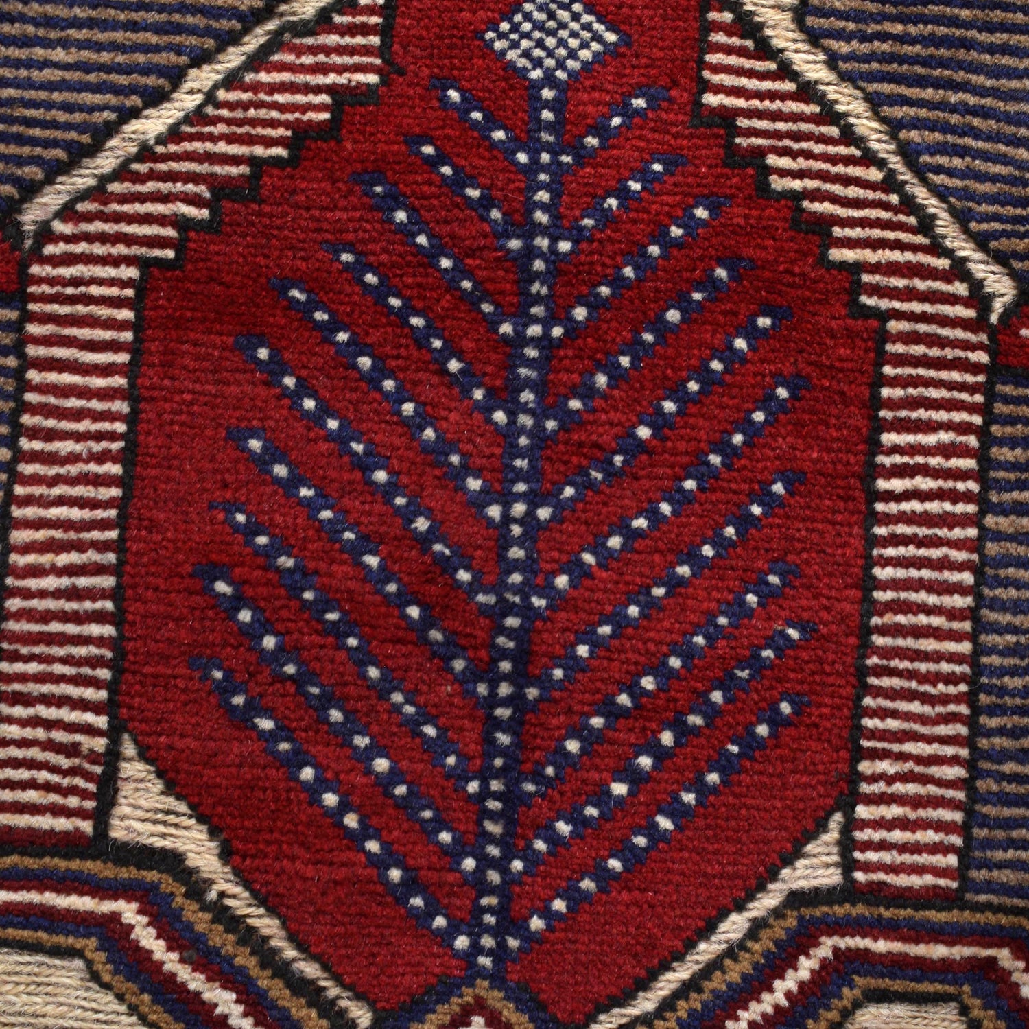 Barjasta Area Rug Handmade Beige Floral 4x6 ft