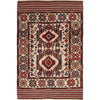 Barjasta Area Rug Handmade Beige Floral 4x6 ft