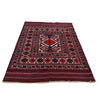 Barjasta Area Rug Handmade Beige Floral 4x6 ft