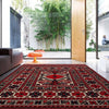 Barjasta Area Rug Handmade Beige Floral 4x6 ft