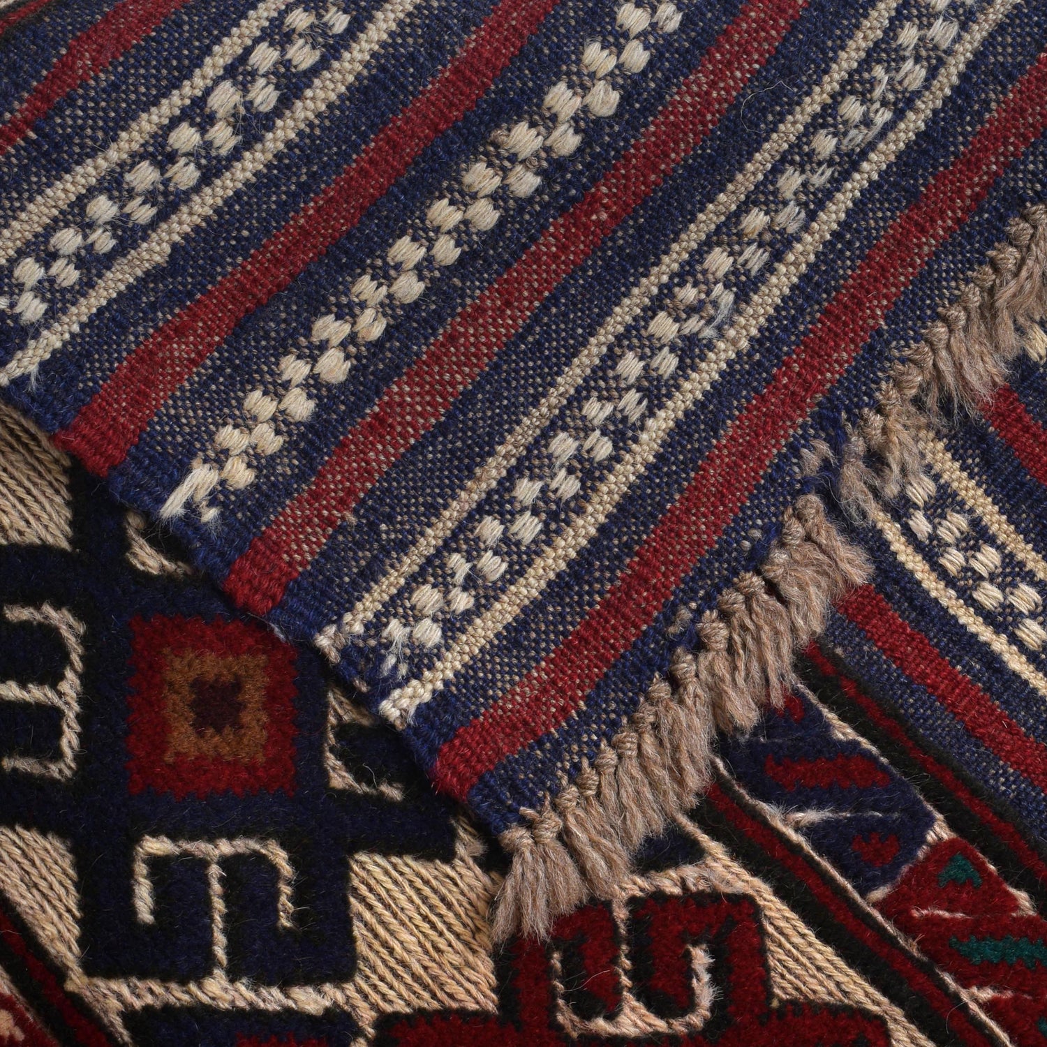 Barjasta Area Rug Handmade Beige Floral 4x6 ft