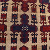 Saghari Kilim Area Rug Handmade Beige Floral 6x9 ft