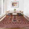 Saghari Kilim Area Rug Handmade Beige Floral 6x9 ft