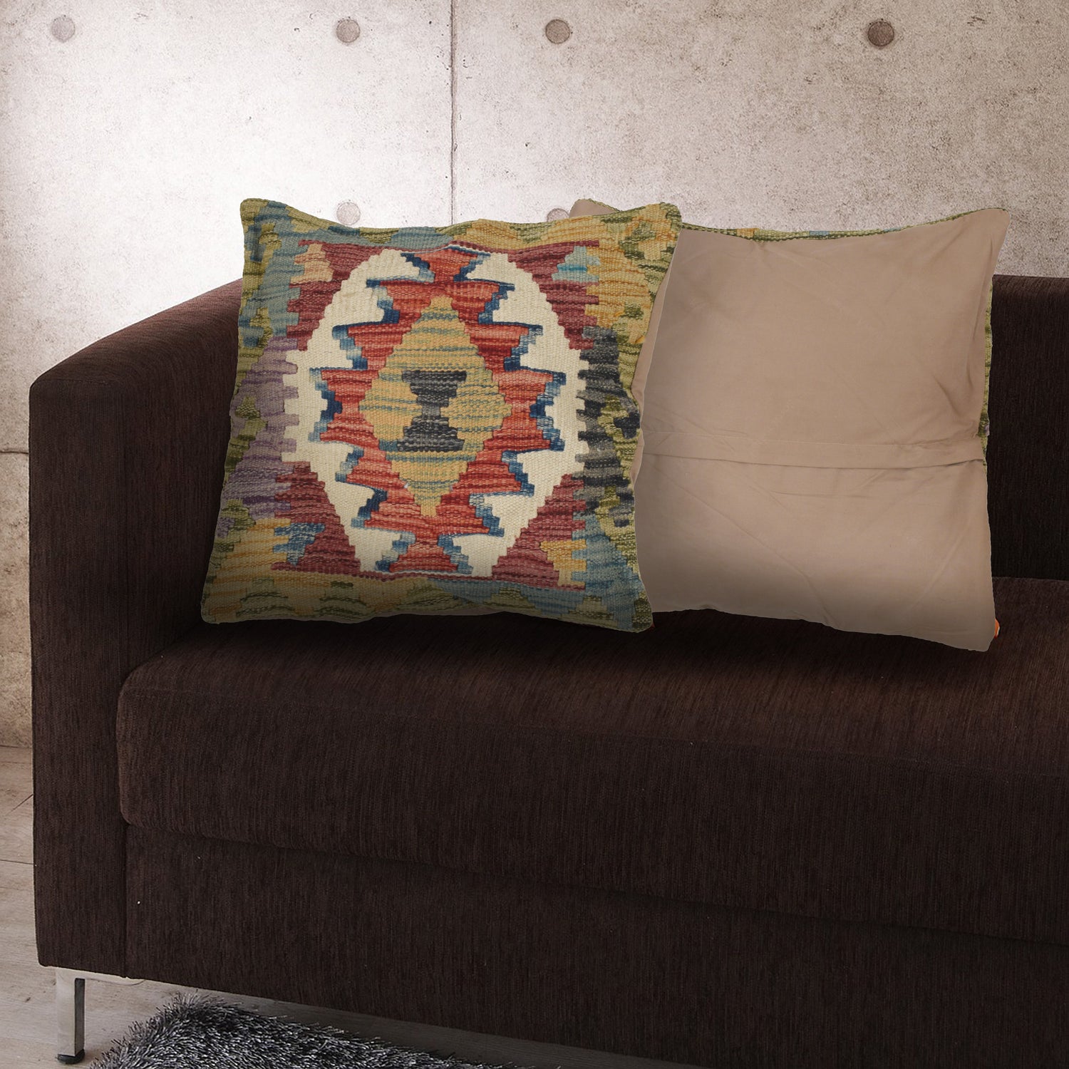 Handmade Kilim Cushion Cover Multi
