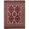 Saghari Kilim Area Rug Handmade Beige Geometric 7x10 ft