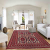 Saghari Kilim Area Rug Handmade Beige Floral 7x10 ft