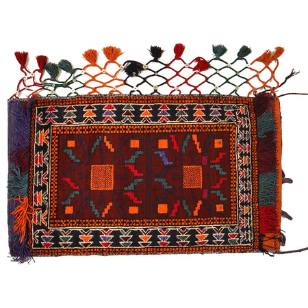 Balisht Area Rug Handmade Multi Geometric 2x4 ft