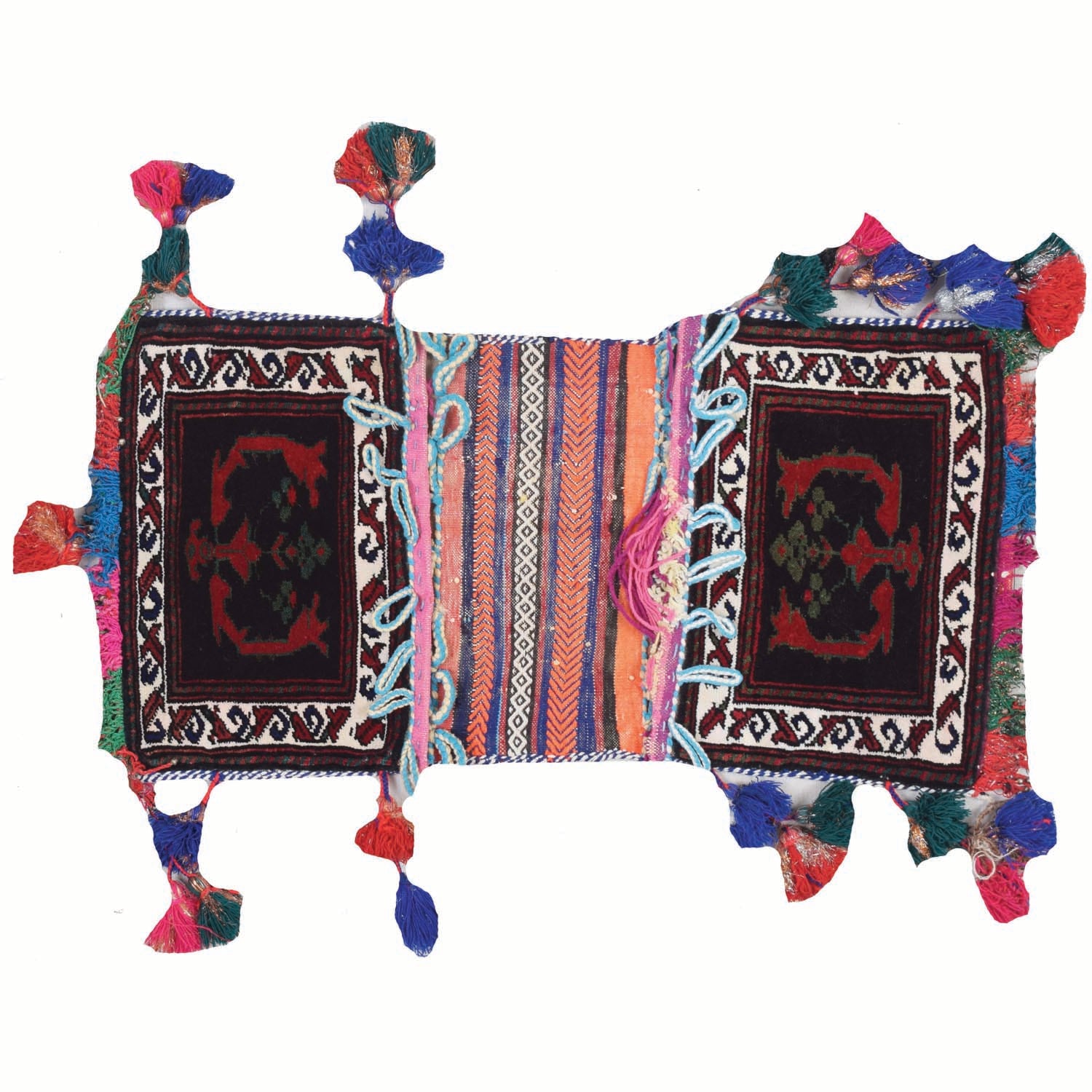 Saddle Bag Handmade Multi Floral 1x2 ft