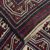 Saghari Kilim Area Rug Handmade Beige Geometric 7x10 ft