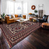 Saghari Kilim Area Rug Handmade Beige Geometric 7x10 ft