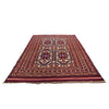 Saghari Kilim Area Rug Handmade Beige Geometric 7x10 ft