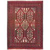 Saghari Kilim Area Rug Handmade Multi Geometric 6x9 ft