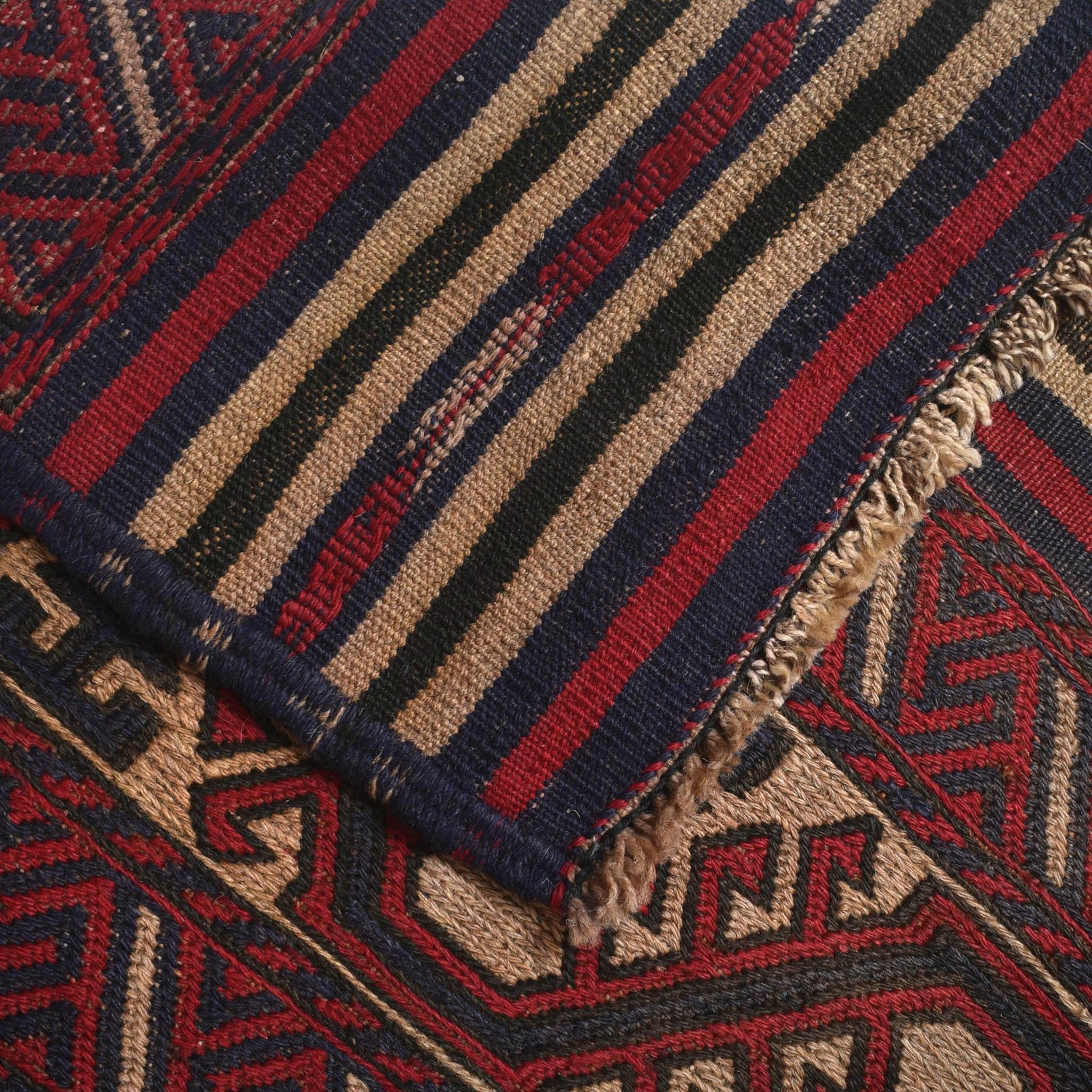 Saghari Kilim Area Rug Handmade Multi Floral 6x9 ft