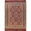 Saghari Kilim Area Rug Handmade Beige Floral 7x10 ft