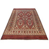 Saghari Kilim Area Rug Handmade Beige Floral 7x10 ft