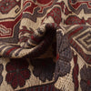 Saghari Kilim Area Rug Handmade Beige Floral 7x10 ft