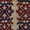 Saghari Kilim Area Rug Handmade Beige Floral 4x6 ft