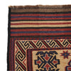 Saghari Kilim Area Rug Handmade Beige Floral 4x6 ft