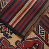 Saghari Kilim Area Rug Handmade Beige Floral 4x6 ft