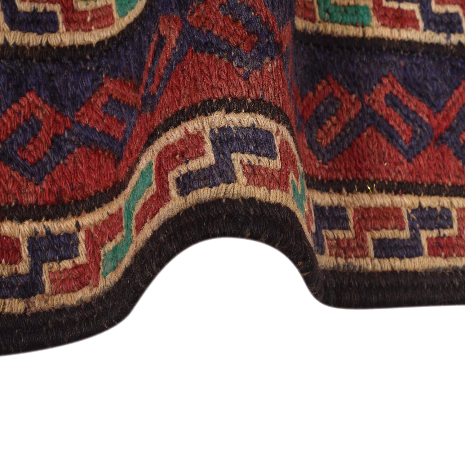 Saghari Kilim Area Rug Handmade Multi Floral 4x7 ft