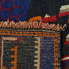 Pictorial Rug Handmade Navy Blue Design