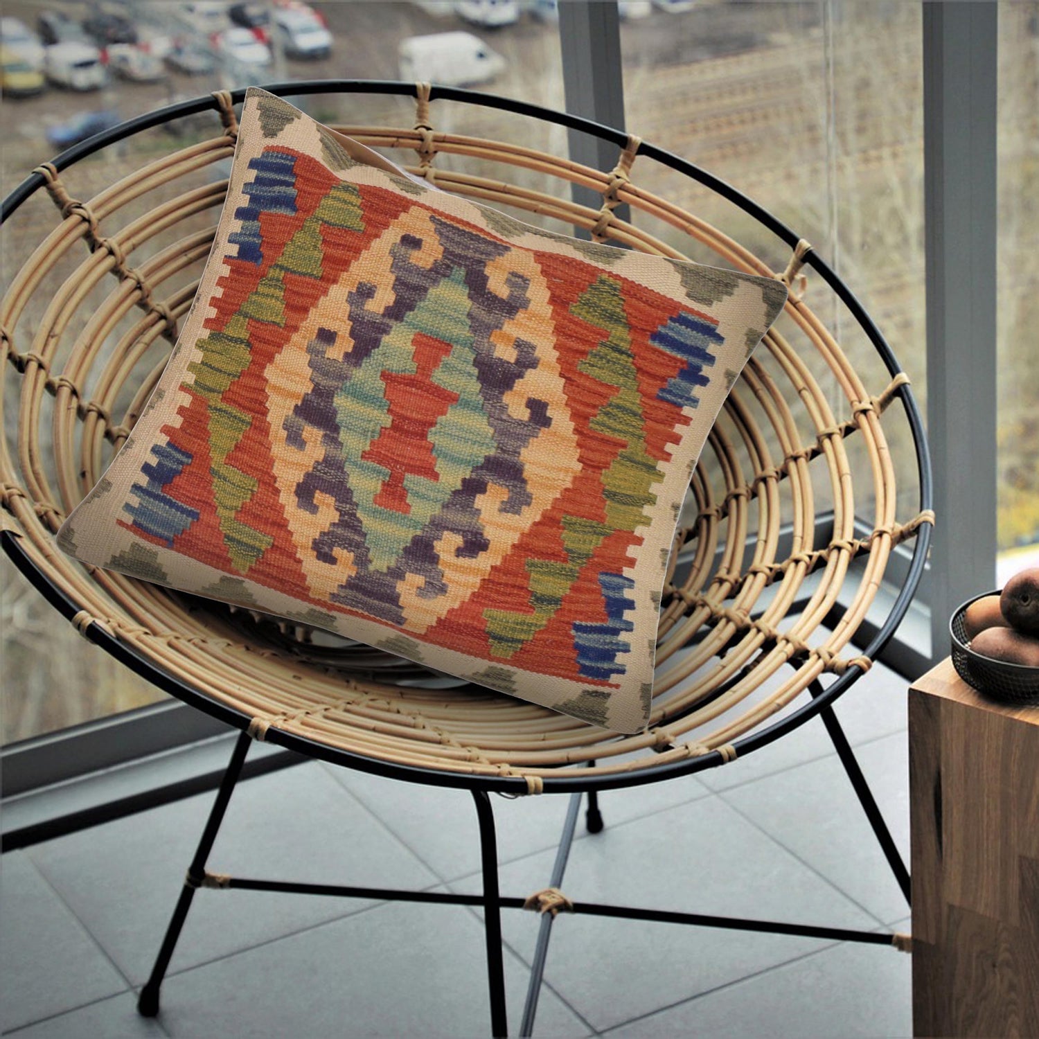 Handmade Kilim Cushion Cover Multi