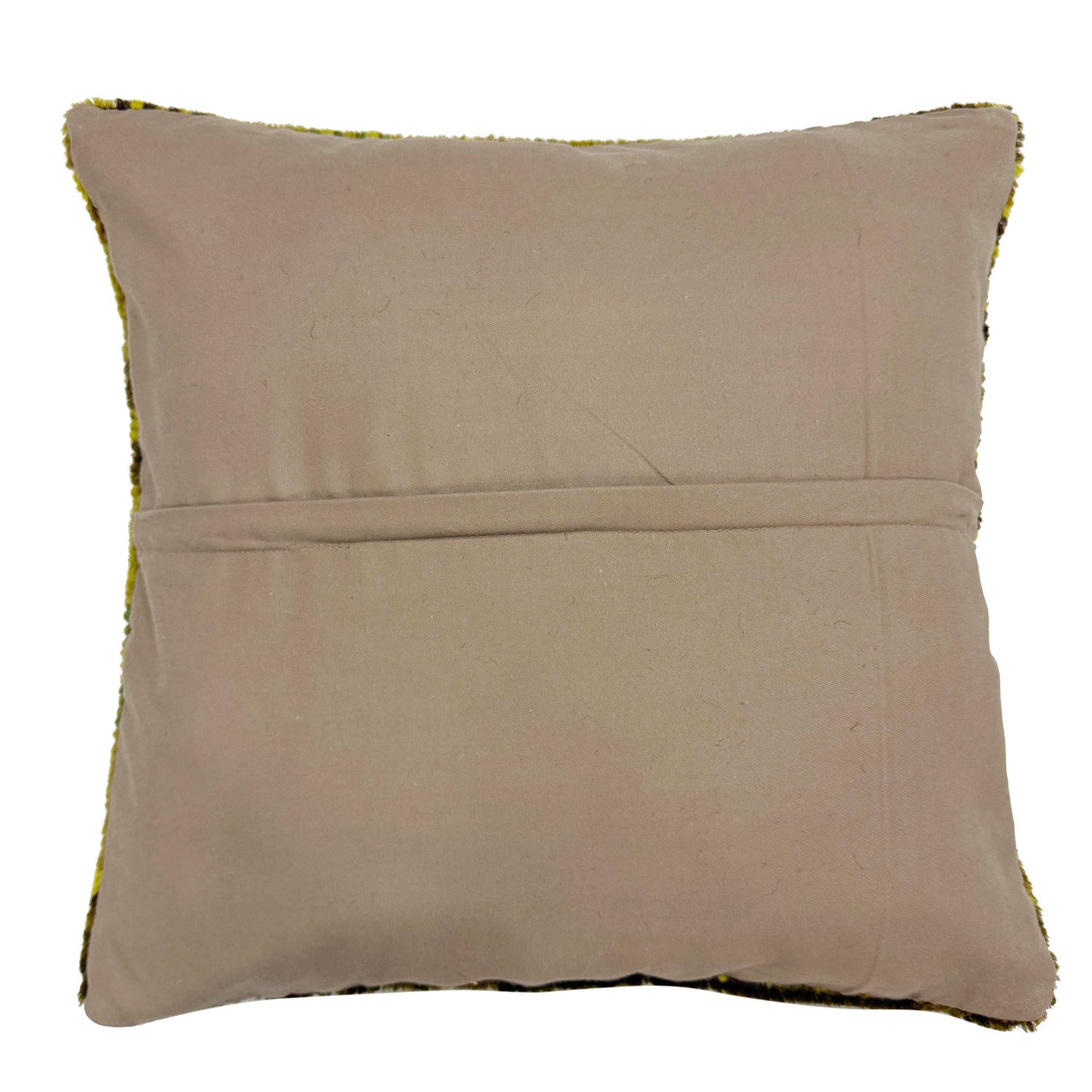 Cushion Cover Handmade Yellow Floral 1x1 ft