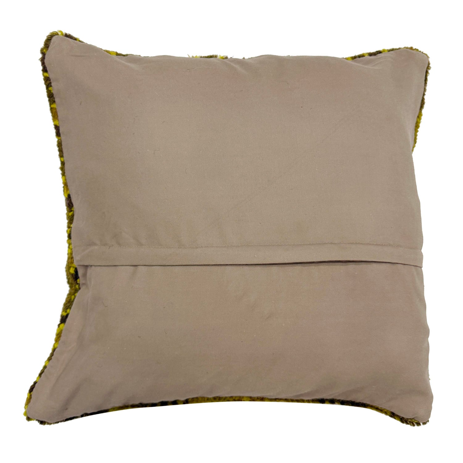 Cushion Cover Handmade Yellow Floral 1x1 ft