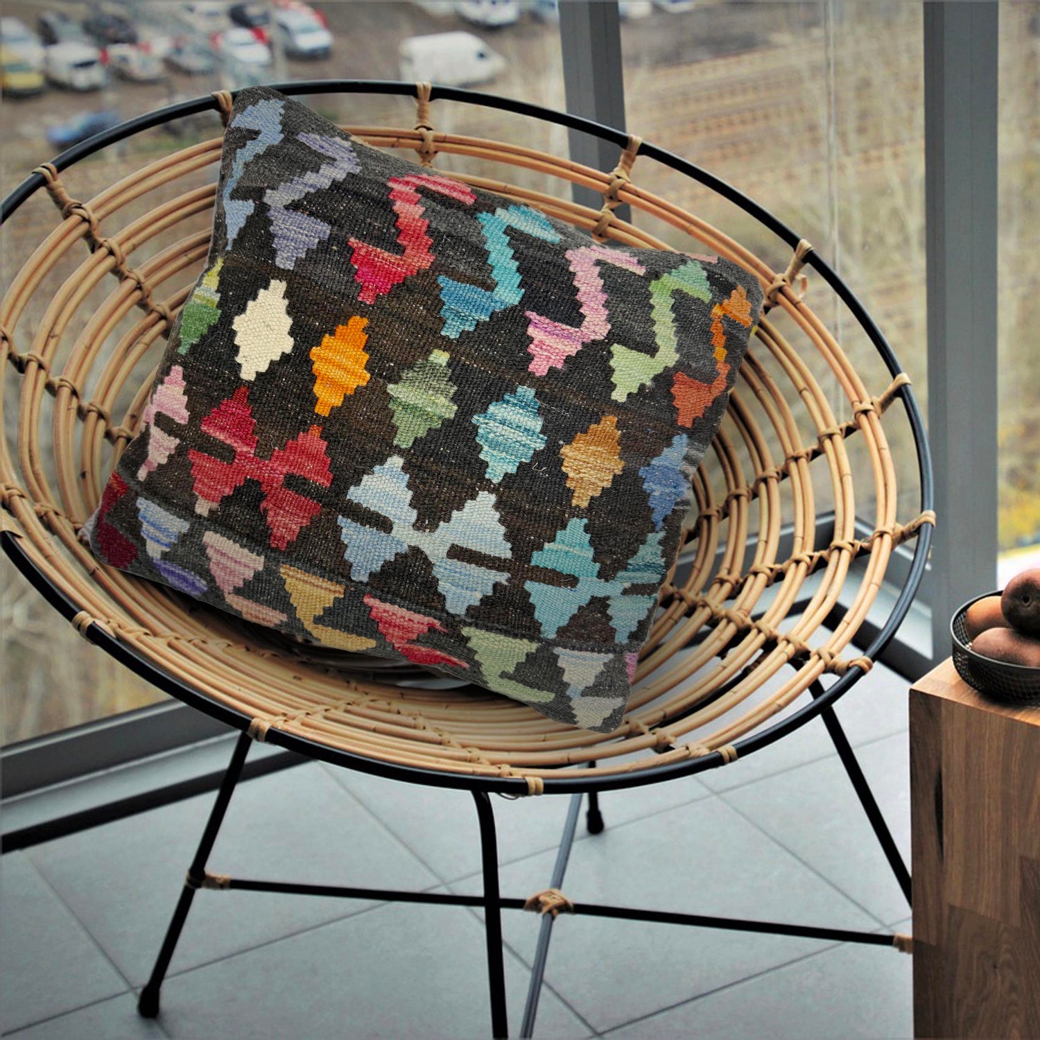 Handmade Kilim Cushion Cover Multi