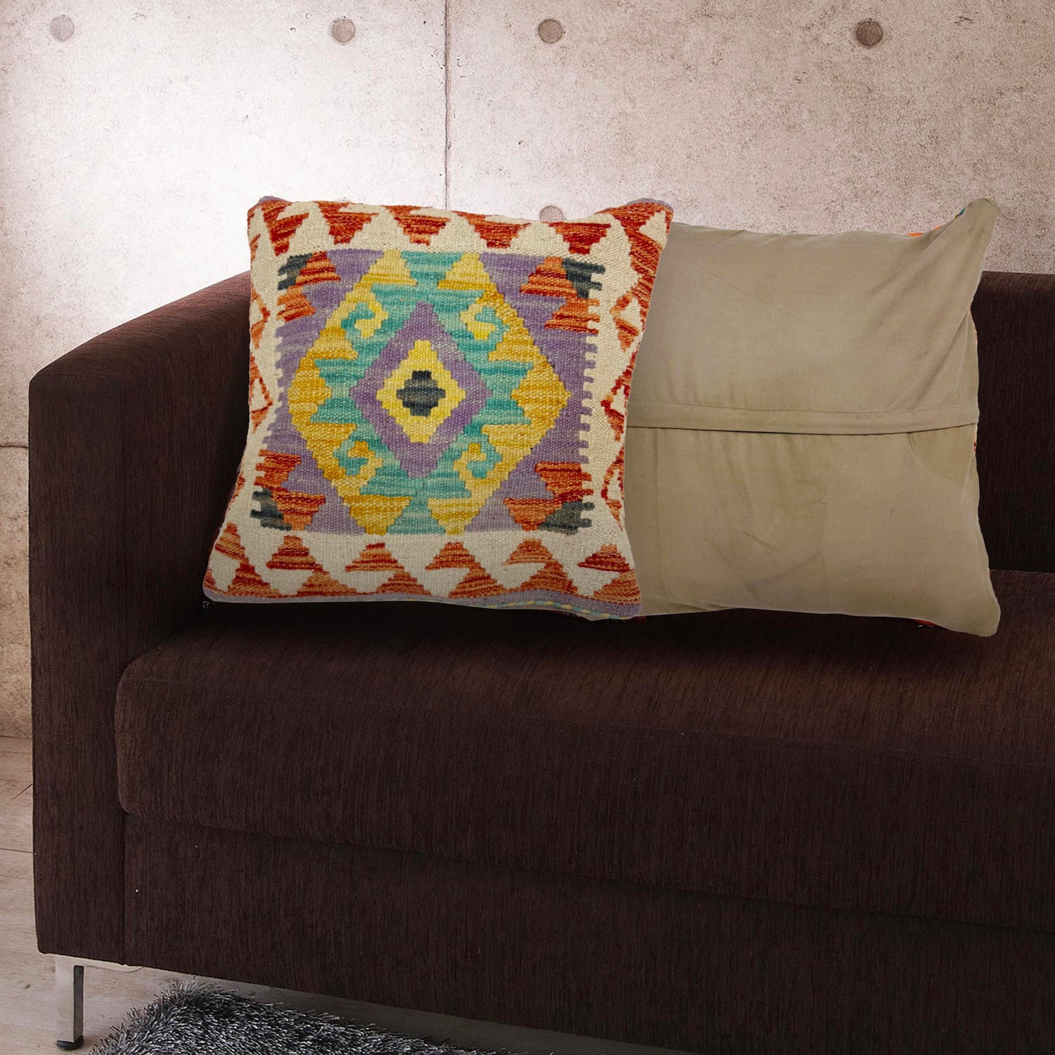 Handmade Kilim Cushion Cover Multi