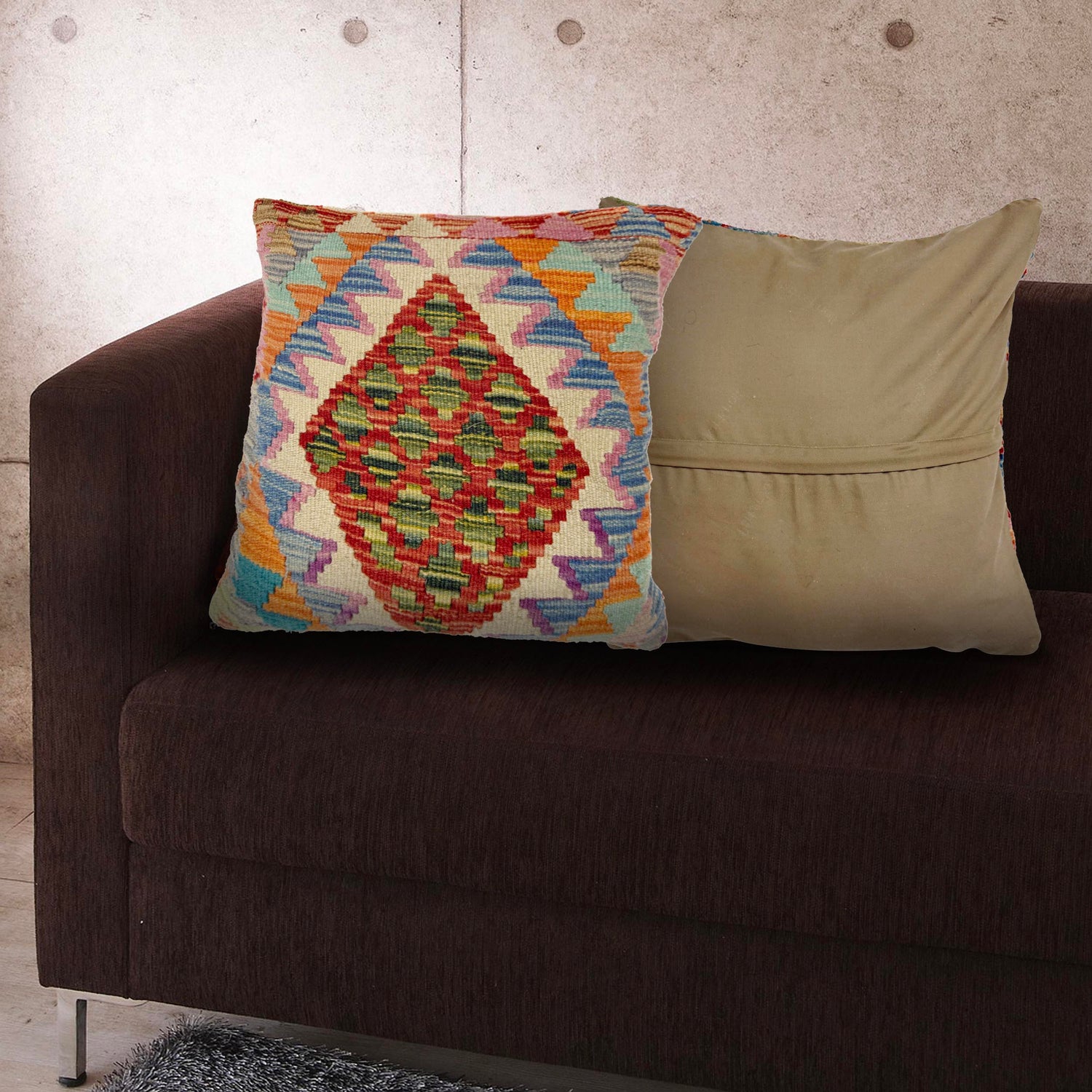 Handmade Kilim Cushion Cover Multi