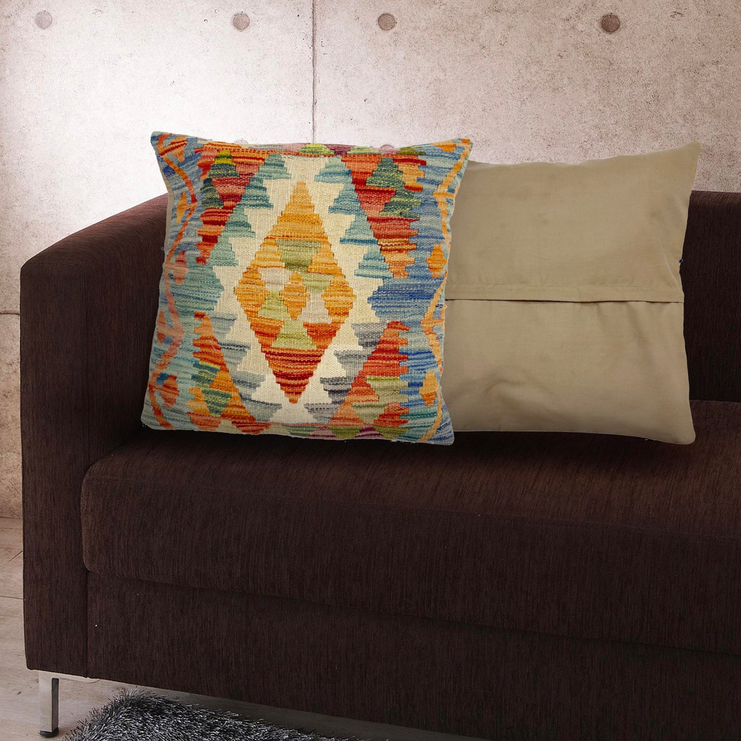 Handmade Kilim Cushion Cover Multi