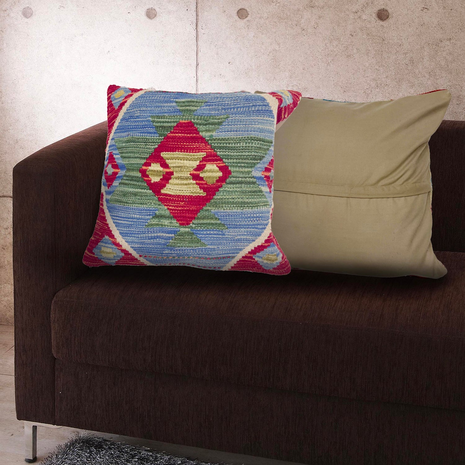 Handmade Kilim Cushion Cover Multi