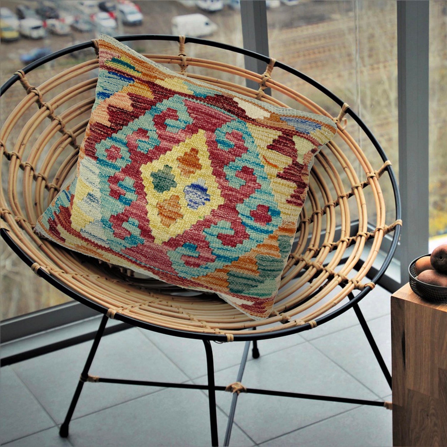 Handmade Kilim Cushion Cover Multi