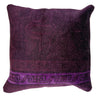 Cushion Cover Handmade Purple Floral 1x1 ft