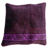 Cushion Cover Handmade Purple Floral 1x1 ft