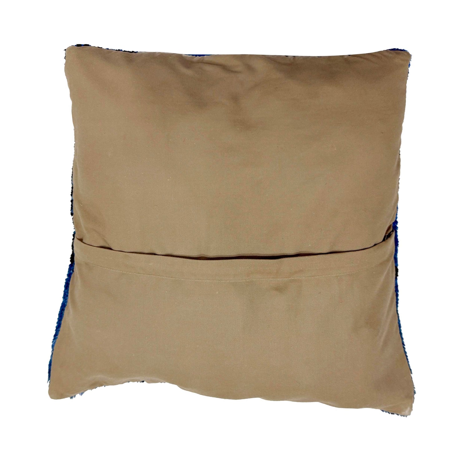 Cushion Cover Handmade Blue Floral 1x1 ft