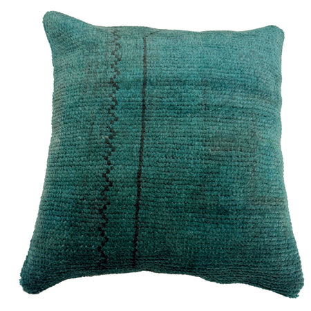 Cushion Cover Handmade Blue Floral 1x1 ft