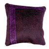 Cushion Cover Handmade Purple Floral 1x1 ft