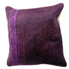 Cushion Cover Handmade Purple Floral 1x1 ft