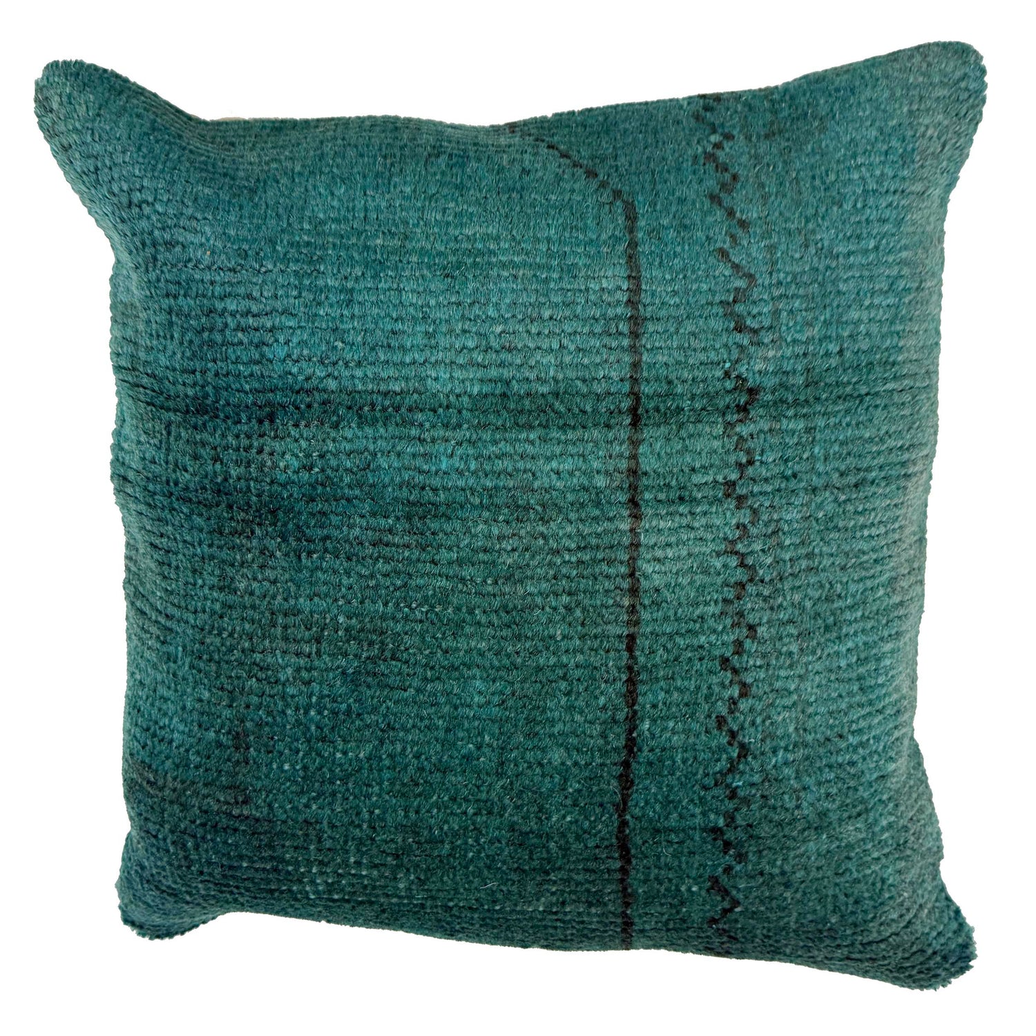 Cushion Cover Handmade Blue Floral 1x1 ft
