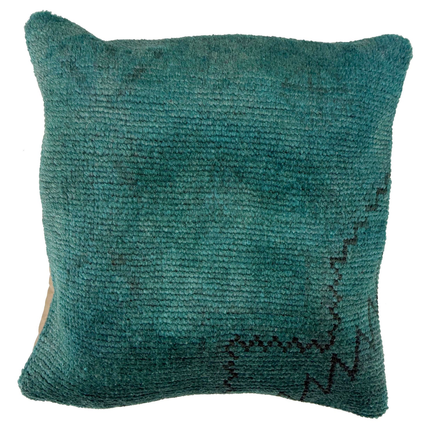 Cushion Cover Handmade Blue Floral 1x1 ft