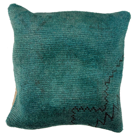 Cushion Cover Handmade Blue Floral 1x1 ft