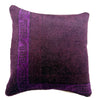 Cushion Cover Handmade Purple Floral 1x1 ft
